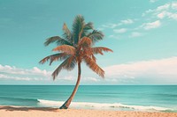 Aesthetic outdoors horizon nature. AI generated Image by rawpixel.