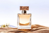 Woody perfume cosmetics bottle container. AI generated Image by rawpixel.