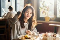 Korean female food brunch plate. AI generated Image by rawpixel.