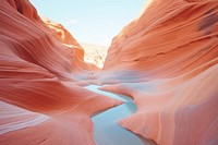 Colorful canyon landscape tranquility backgrounds reflection. AI generated Image by rawpixel.