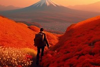 Adventure outdoors backpack nature. AI generated Image by rawpixel.