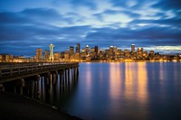 Seattle architecture metropolis landscape. AI generated Image by rawpixel.