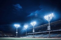 Stadium architecture outdoors lighting. AI generated Image by rawpixel.