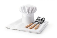 Chef Hat napkin spoon white. AI generated Image by rawpixel.