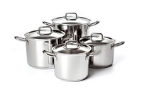 Stainless steel cookware white background saucepan aluminum. AI generated Image by rawpixel.