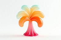 Palm tree sweets white background confectionery. AI generated Image by rawpixel.