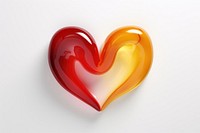 Half heart candy circle yellow. AI generated Image by rawpixel.