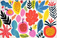 Tropical pattern art painting. AI generated Image by rawpixel.