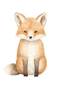 Fox animal wildlife drawing. AI generated Image by rawpixel.