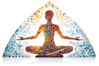 Yoga art spirituality sports. AI generated Image by rawpixel.