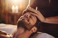 Head massage adult man spa. AI generated Image by rawpixel.