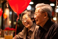 East asian couple celebration laughing adult. AI generated Image by rawpixel.
