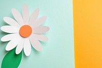 Simple daisy flower art pattern shape. AI generated Image by rawpixel.
