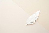 Feather shape white pattern paper. AI generated Image by rawpixel.