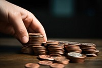 Coins money hand investment. AI generated Image by rawpixel.