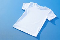 Folded t-shirt sleeve blue undershirt. AI generated Image by rawpixel.