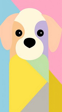 Dog abstract cartoon animal. AI generated Image by rawpixel.