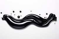 Black liquid glitter moustache splashing abstract. AI generated Image by rawpixel.