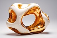 Gold marble jewelry shape art. AI generated Image by rawpixel.