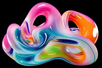 Neon liquid shape art accessories. AI generated Image by rawpixel.