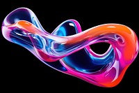 Neon liquid purple shape accessories. AI generated Image by rawpixel.