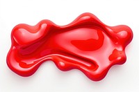 Solid red shape dessert ketchup. AI generated Image by rawpixel.
