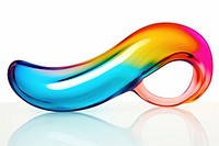 Rainbow shape abstract graphics. AI generated Image by rawpixel.