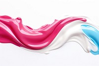 Two tone toothpaste abstract graphics pattern. 