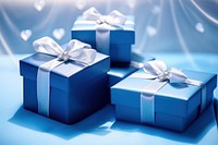 Gift box blue celebration anniversary. AI generated Image by rawpixel.