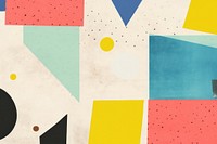 Paper shapes pattern art backgrounds. AI generated Image by rawpixel.