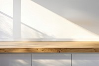 Kitchen counter oak wood wall architecture windowsill. 