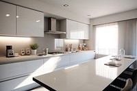 Kitchen kitchen furniture table. AI generated Image by rawpixel.