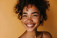 Woman vitiligo skin adult smile happy. AI generated Image by rawpixel.