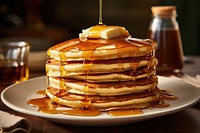 Breakfast pancake plate food. AI generated Image by rawpixel.