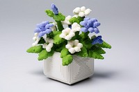 Flowers art plant vase. 