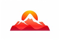 Mountain and sun nature logo sky. AI generated Image by rawpixel.