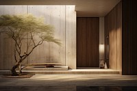 House entrance indoors plant wood. AI generated Image by rawpixel.