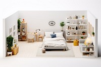 Apartment studio room architecture furniture building. AI generated Image by rawpixel.