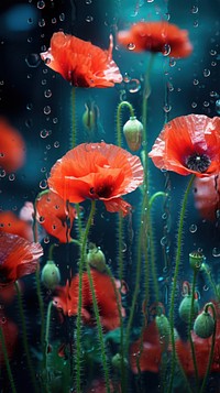 Poppys poppy flower plant. AI generated Image by rawpixel.