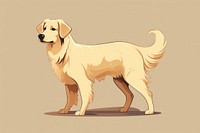 Golden retriever animal mammal pet. AI generated Image by rawpixel.