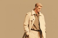 Man overcoat adult portrait. AI generated Image by rawpixel.