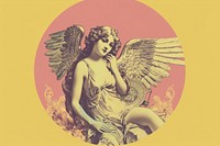 Angle drawing angel representation. AI generated Image by rawpixel.