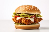 Chicken burger food hamburger vegetable. AI generated Image by rawpixel.