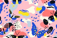 Vibrant butterfly pattern abstract graphics backgrounds. AI generated Image by rawpixel.