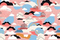 Vibrant cloud pattern abstract art backgrounds. AI generated Image by rawpixel.