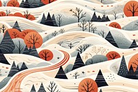 Winter season pattern graphics nature. AI generated Image by rawpixel.