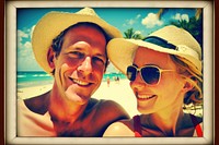 Happy couple portrait photography sunglasses. AI generated Image by rawpixel.