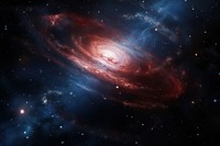 Andromeda galaxy astronomy universe outdoors. AI generated Image by rawpixel.