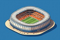 Football stadium architecture outdoors arena. AI generated Image by rawpixel.