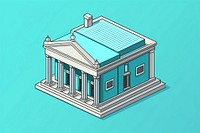 Bank architecture building sketch. AI generated Image by rawpixel.